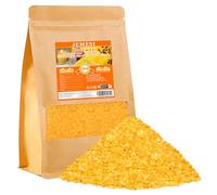 JEMESI Cera D'api 1KG, Cera D'api Gialla per Candele, Pellet di Cera D'api per Prodotti Cosmetici di qualità Ecologica, Cera D'api Biologica per Il Corpo, Cura della Pelle