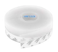 JEMESI Guarnizione autoadesiva Striscia di tenuta Stripping in silicone Guarnizione inferiore porta insonorizzata Antipolvere Porte e finestre Weather Stripping (35MM 10M / pezzo）