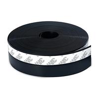 JEMESI Sigillante Autoadesivo, Porta Guarnizione Inferiore, Striscia Sigillante in Silicone Autoadesiva per Porte e Finestre,Insonorizzato, Weather Stripping,10mx35mm (nero)