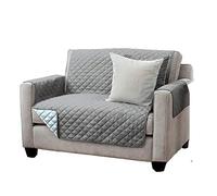 JEMIDI Copridivano con Braccioli - Copri Divano Trapuntato - Copridivani con Tasche Laterali - Copri Divani Moderni - Copertura Poltrona Sofa Lavabile