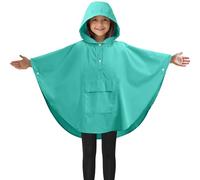 JEMIDI Mantella Antipioggia Bambino Bambina - Poncho Impermeabile Bambini - Mantellina Pioggia - Cambia Fantasia Bagnato - Abbigliamento Unisex - con Tasca e Borsa