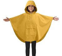JEMIDI Mantella Antipioggia Bambino Bambina - Poncho Impermeabile Bambini - Mantellina Pioggia - Cambia Fantasia Bagnato - Abbigliamento Unisex - con Tasca e Borsa