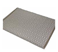JEMIDI Tappeto decorativo per esterni e terrazze, XL, XXL, per esterni, per esterni, resistente alle intemperie, rettangolare, 150 x 210 cm, colore: beige