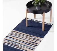 JEMIDI Tappeto Lavabile in Lavatrice 60x130 cm - Passatoia Cucina - Tappeto per Soggiorno Salotto - Scendiletto Camera da Letto - Tappeti Cotone Lavabili - Tappeti Bagno Moderni