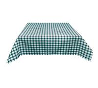Jemidi Tovaglia di stoffa, per tavolo bistrò, tovaglia a quadretti, Verde a quadri., 90cm x 90cm