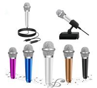 JeMii Mini microfono per iPhone, microfono in miniatura, microfono ASMR, può essere utilizzato per cantare, registrare video o audio, chiamate vocali, YouTube, blog (argento)