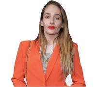 Jemima Kirke (Orange Suit) Half Body Buddy Cutout