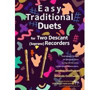 Jemima Oosthuizen Aman Easy Traditional Duets for Two Descant (Sopra (Tascabile)