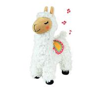 Jemini 023782 Lola Le Lama Peluche +/-26 cm Musicale et lumineuse Luminoso, Colore Bianco