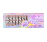 Jemora 150 punte per unghie in gel francese, 5 colori, punte per francese, stampa sulle unghie, 15 misure, unghie finte per nail art, primer e base per punta pre-applicata fai-da-te