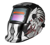 Jemora Casco per saldatura professionale ad energia solare con oscuramento automatico Saldatore per saldatura TIG MIG Maschera per molatura Stile robot