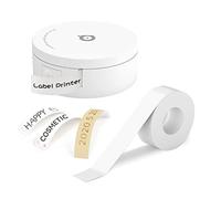 Jemora L1 Plus Label Maker Mini Stampante Termica Tascabile All in One BT Connect Prince Tag DIY Date Journal Studio Etichettatrice per Adesivi con 1 Rotolo di Nastro Bianco per Ufficio Casa