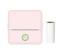 Jemora Mini stampante tascabile da 2 pollici Stampante termica portatile Connessione BT wireless per etichette fotografiche Elenco artigianato fai-da-te Meno note Carta per ricevute Carta per ricevute