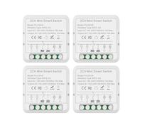 Jemora Modulo relè interruttore WiFi a 2 vie Dispositivo on/off wireless 16A Doppio controllo Interruttore della luce Telecomando Tuya APP Condivisione dispositivo Controllo vocale Interruttore automa