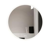 Jemora Specchio da bagno rotondo con luci a LED Specchio antiappannamento a parete Interruttore tattile con luce Temperatura colore Regolazione continua regolabile IP44 Impermeabile