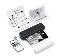 Jemora Stampante a trasferimento termico portatile A4 Connessione wireless e USB con computer portatile 56 mm/77 mm/107 mm/210 mm/216 mm (2 pollici/3 pollici/4 pollici/8 pollici/8,5 pollici) Formato c