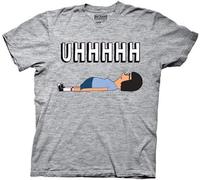 JemTo Bob's Burgers Uhhh Tina Lying On Floor Licensed Adult T-Shirt T-Shirt Grey XL