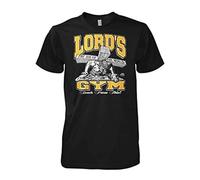 JemTo Lord's Gym : His Pain Your Gain - Rl9 T-Shirt (Black, 100% Cotton) T-Shirt Black L