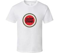 JemTo Lucky Tee Strike Cigarettes Tobacco Smoke Vintage Men's T-Shirts Gift Men T-Shirt White L