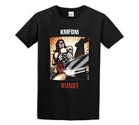 JemTo Men's KMFDM Kunst T-Shirt Print Tees Short Sleeve O Neck T-Shirt Black M