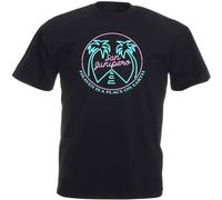 JemTo San Junipero Heaven is A Place On Earth Neon Style Bar Sign TV Logo T Shirt T-Shirt Black XL