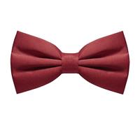 JEMYGINS Papillon da uomo disponibile in tinta unita, Rosso castano, M