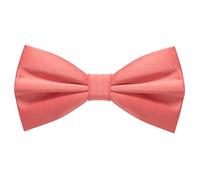 JEMYGINS Papillon da uomo disponibile in tinta unita, rosso corallo, M
