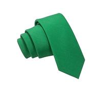 JEMYGINS Uomo Cravatta Sottile in Tessuto Misto Cotone da 6cm di Larghezza Disponibile in Diverse Colorazioni,cotone, verde