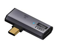 Jenalinng Adattatore dati OTG USB 3.2 10 Gbps USB C a Dual Type-C, a femmina, adattatore per cuffie a ricarica rapida da 100 W,