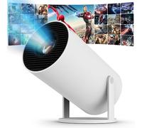 JENBIZZ Videoproiettore con Android 11 Mini Proiettore WIFI 6 Bluetooth Retroproiettore 4K 120 ANSI Lumen Proiettore Video Compatibile Telefono/TV/HDMI/USB Rotativo a 180°