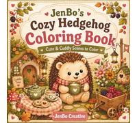 JenBo`s Cozy Hedgehog Coloring Book: Cute & Cuddly Scenes to color