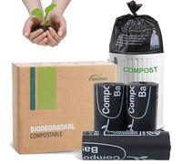 JENCENBIO Sacchetti della spazzatura compostabili, 20 l, 22 µm, per smaltimento pulito, certificato OK Compost Home