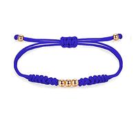 JENDEAR SHINE Bracciale Corda Intrecciata per Le Donne, Bracciale Fatto A Mano con Perline e Nodi, Ragazza Compleanno Amicizia Regalo Fortunato Rosso Nero Gioielli