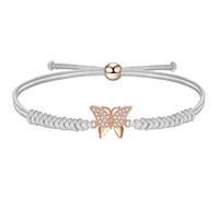 JENDEAR SHINE Bracciale Farfalla da Donna, Bracciale Regolabile in Corda Intrecciata a Mano, Regalo di Compleanno per la Festa della Mamma per Mamma Moglie