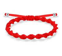 JENDEAR SHINE Bracciale Intrecciato Donna Uomo Bambina Ragazzo Bracciale Corda Regolabile Gioielli Fatti A Mano Compleanno Amicizia Coppia Regalo Rosso Nero Braccialetto Fortunato