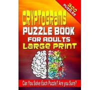 Jenifer Thorson Cryptograms Puzzle Book for Adults LARGE PRINT (Tascabile)