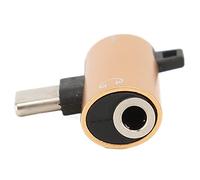 Jenivaint Adattatore da a Jack per Cuffie da 3,5 Mm, Mini Jack in Lega di Alluminio con Ricarica Rapida PD, Chip Intelligente qualità HIFI. (GOLD)