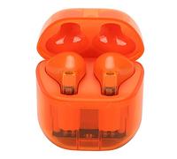 Jenivaint Auricolari Bluetooth Wireless, Interruttore Binaurale Monofonico Senza Soluzione di continuità Trasmissione a 2 Vie a Bassa Latenza, con Design del Corpo Traslucid (ORANGE)