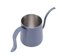 Jenivaint Bollitore per caffè, Manico Ergonomico Curvo in Acciaio Inossidabile 304, Beccuccio Lungo da 250 Ml per Versare il caffè a Casa (blu scuro)