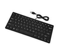 Jenivaint Cavo da 1,2 M per Tastiera Cablata Mini USB Ultra Sottile a 78 Tasti per Computer Desktop PC Portatile Nero (BLACK)