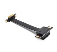 Jenivaint Cavo di Prolunga PCIe, Supporto Schede PCIe 1X 4X 8X 16X con Doppio Design Verticale a 90 Gradi e Indicazione LED, per Chassis ATX BTX