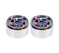 Jenivaint Cerchioni per Ruote Cingolate RC da 1,9 Pollici, Design Beadlock Profondo Concavo in Lega di Alluminio a 5 Stelle per Auto RC SCX10 VS4 10 Gen8 con Equilibrio Ottimale,