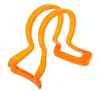 Jenivaint Collimatore per di Violino Strumento per rettilineità dell' in Silicone ABS per 1 4 1 8 10 Violini Design Elastico Guida Pratica Leggera per Studenti Principianti Che Insegnano (ORANGE)