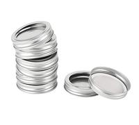 Jenivaint Coperchi per Barattoli di Vetro Coperchi per Conserve in Acciaio Inossidabile Set con Bocca Larga 86 Mm per Conservazione e Fermentazione degli Alimenti Anelli in Banda Stagnata da 10 (10