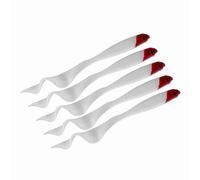 Jenivaint Esche Artificiali Morbide in PVC Esche Artificiali in PVC 5 Pezzi 13 Cm con Coda in Gelatina Color Argento con Azione Realistica Finitura Brillante per Pescatori di Pesci Gatto Trote