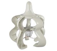 Jenivaint Generatore Eolico 12V 24V, Fibra di Nylon Ad Albero Verticale a 5 Pale con Controller, per Ibrido Marino Domestico (200W)
