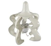 Jenivaint Generatore Eolico 12V 24V, Fibra di Nylon Ad Albero Verticale a 5 Pale con Controller, per Ibrido Marino Domestico (300W)