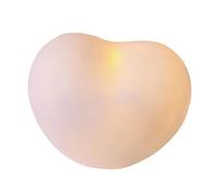 Jenivaint Luce Notturna a Forma di Cuore, Graziosa Luce Bianca a Forma di Cuore, Compatta e Soffusa, con Batteria, Ideale Come Regalo per Bambini o per Decorare la Camera da Letto