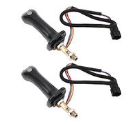 Jenivaint Maniglie Joystick per Escavatore per Kit Leva di Comando Doosan a 3 Pulsanti e 6 Pin, Sostituzione in Lega di Alluminio ABS per Operatori DH DX150 DX215 DX225 DX300 DX370 9C
