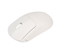 Jenivaint Mouse da Gioco Wireless, Risoluzione Ottica 1200 DPI, Sensazione di Meccanico, Design Ergonomico con Impugnatura Sul Palmo, Rotella di Scorrimento in Gomma, Ricevit (WHITE)